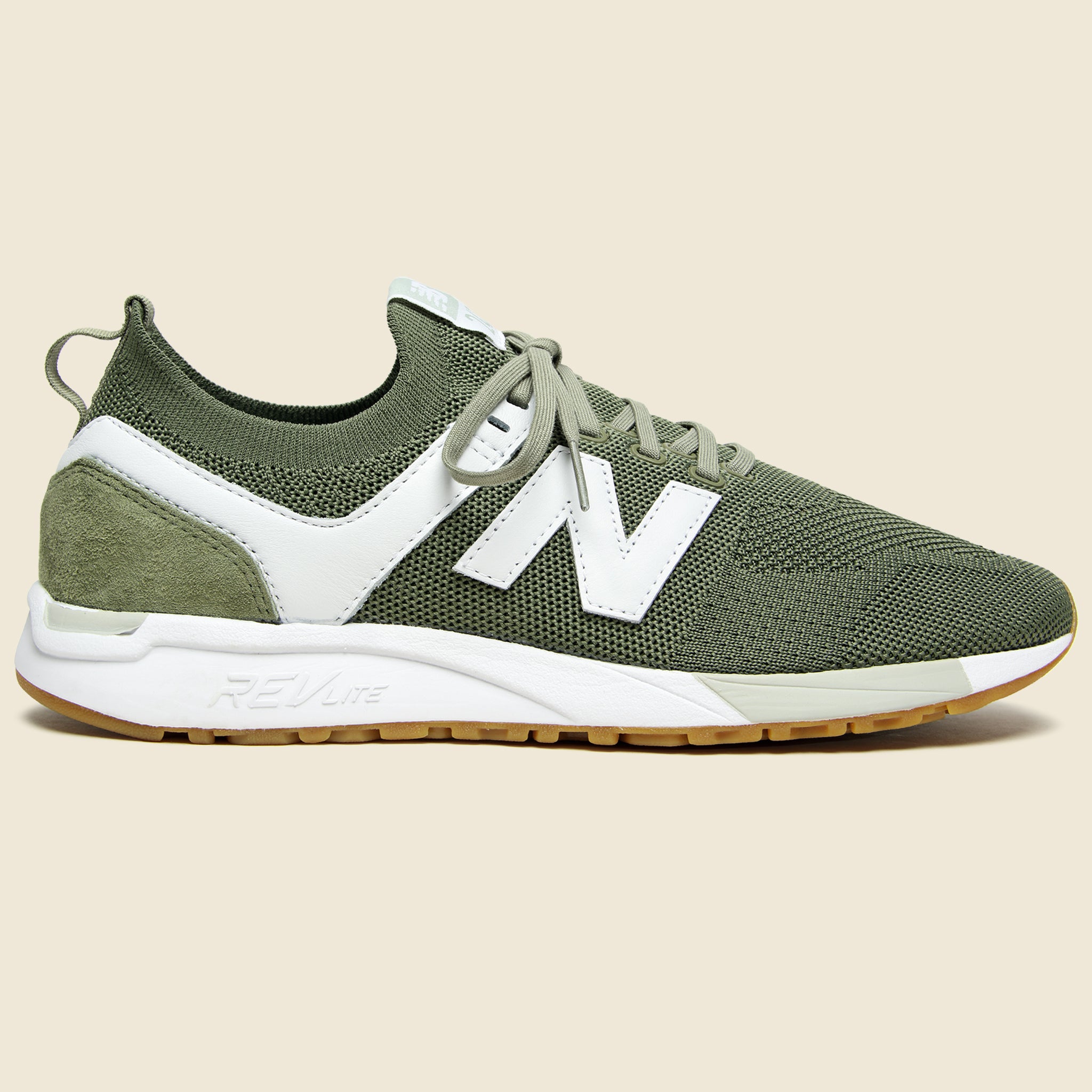 247 Sneaker - Covert Green/White - New Balance - STAG Provisions - Shoes - Athletic