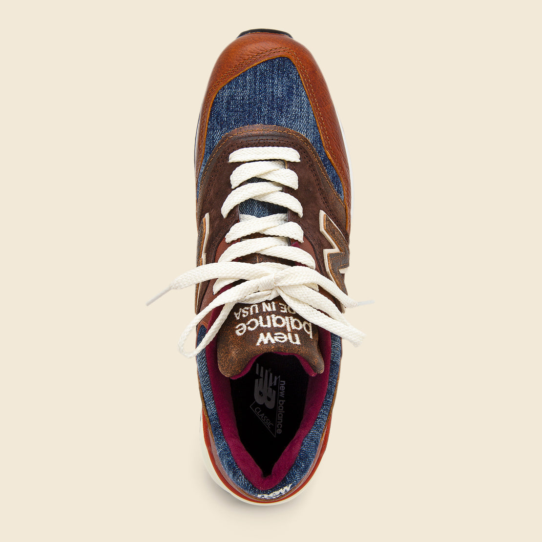 997 Sneaker - Brown/Blue - New Balance - STAG Provisions - Shoes - Athletic