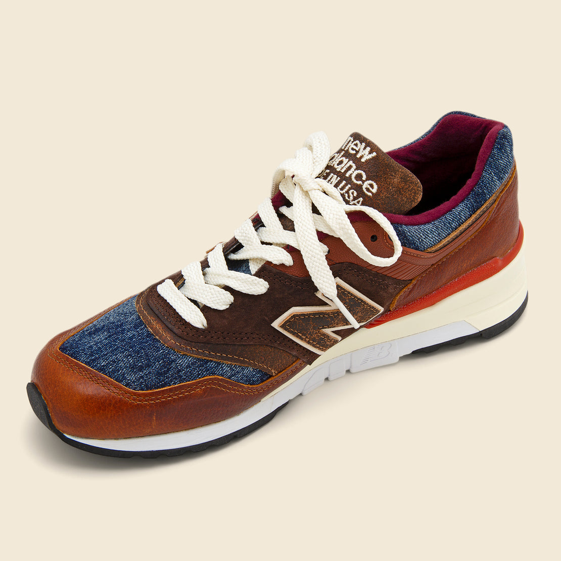 997 Sneaker - Brown/Blue - New Balance - STAG Provisions - Shoes - Athletic