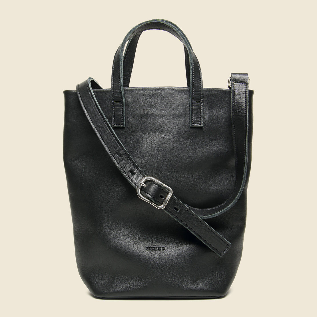 Nimes Small Barracas Leather Tote Bag - Black