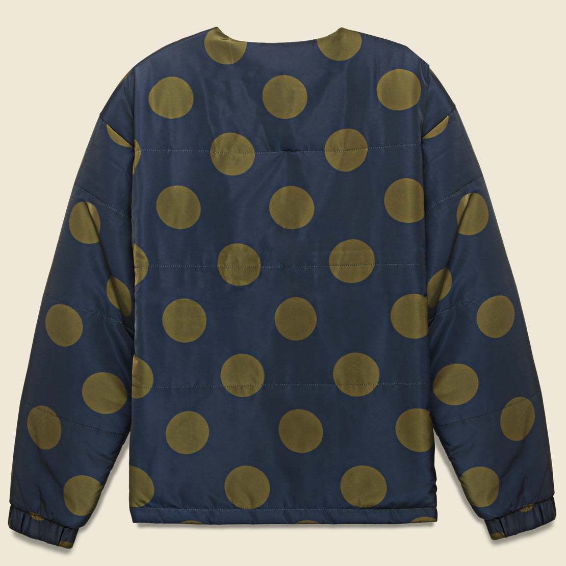 Dotted Puffer Jacket - Navy - Nice Things - STAG Provisions - W - Outerwear - Coat/Jacket