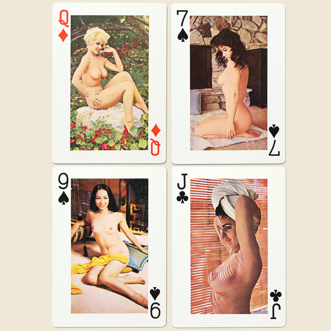 1970s King Size Deck of Naughty Playing Cards - Vintage - STAG Provisions - One & Done - Miscellaneous