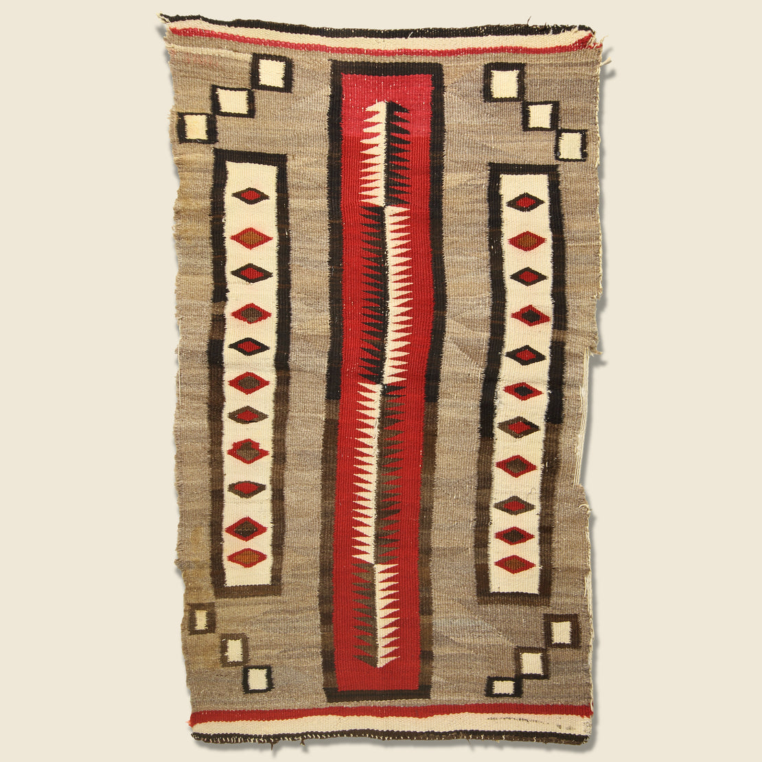 Vintage Navajo Rug - Red/Beige/Brown