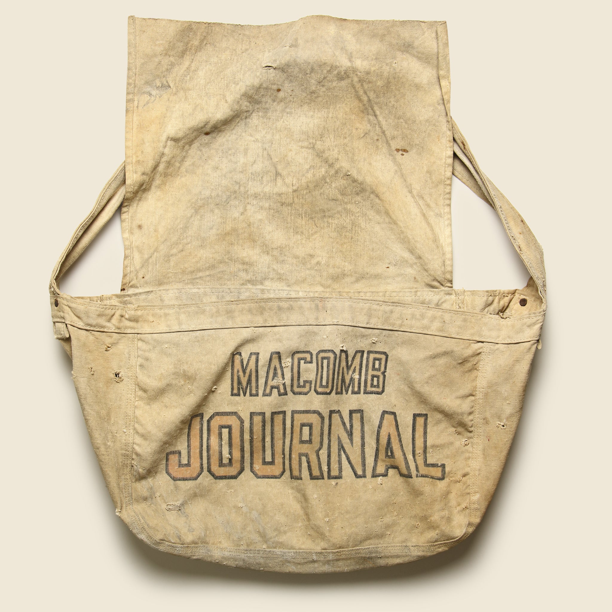 Cotton Messenger Bag - Macomb Journal - Vintage - STAG Provisions - One & Done - Accessories & Jewelry