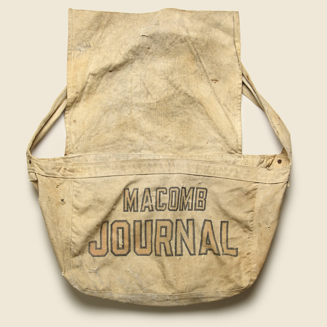 Vintage Cotton Messenger Bag - Macomb Journal
