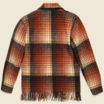 Reversible Plaid Jacket - Brown/Red/Mustard/Black - Vintage - STAG Provisions - One & Done - Apparel