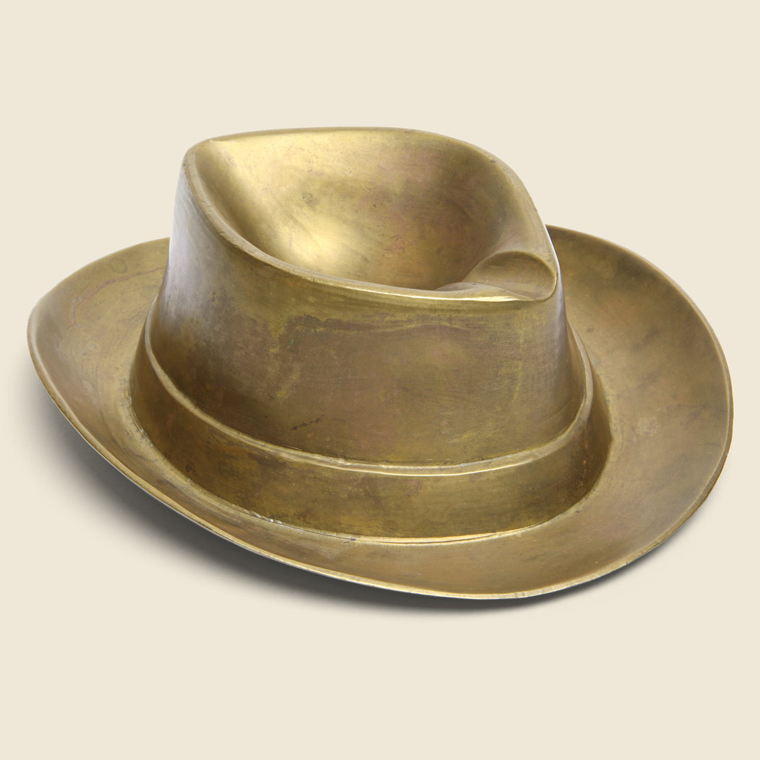 Cowboy Hat Ashtray - Brass