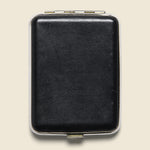 Black Leather Pot Leaf Joint Case - Vintage - STAG Provisions - One & Done - Barware & Smoking
