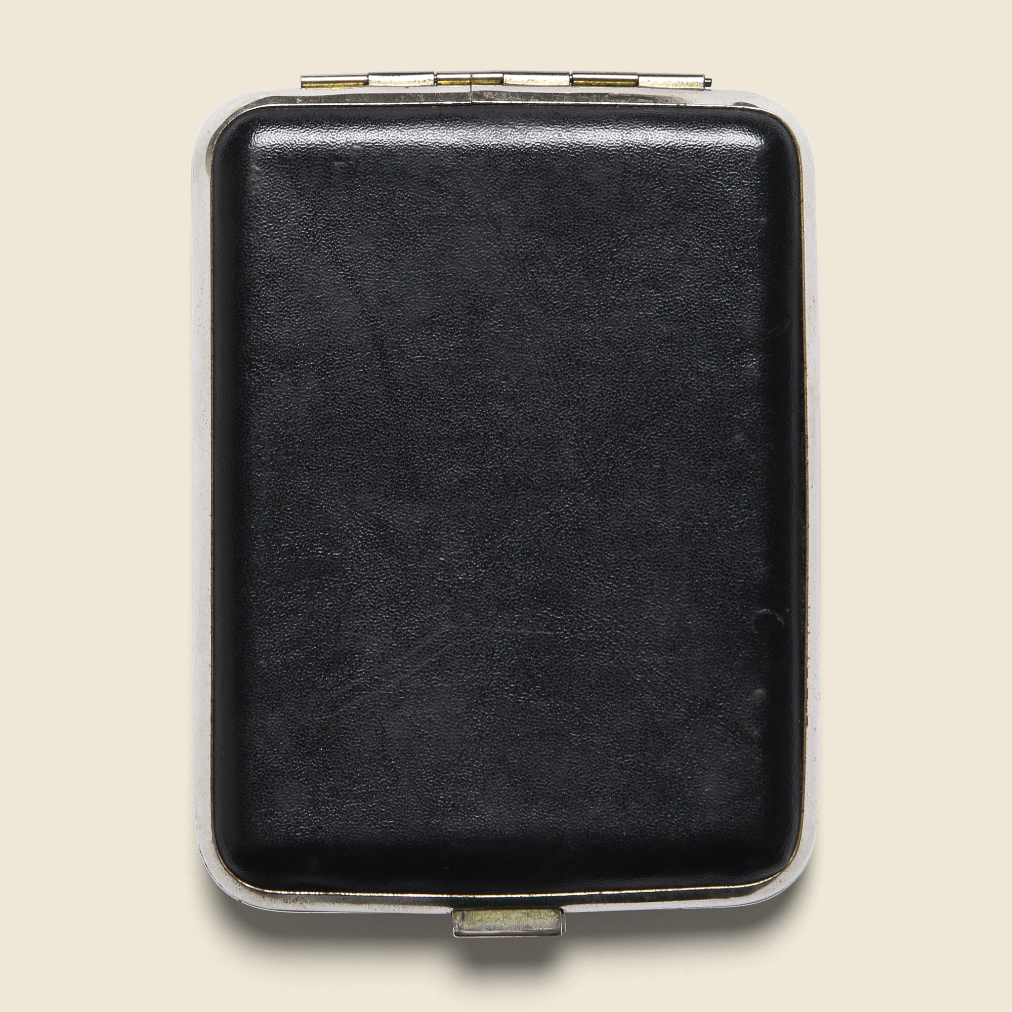 Black Leather Pot Leaf Joint Case - Vintage - STAG Provisions - One & Done - Barware & Smoking