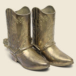 Brass Boot With Spur - Right - Vintage - STAG Provisions - One & Done - Miscellaneous