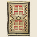 Large Woven Rug - Brown/Black/Red/Cream - Vintage - STAG Provisions - One & Done - Blankets & Textiles