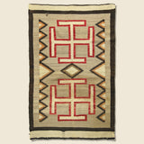 Large Woven Rug - Brown/Black/Red/Cream - Vintage - STAG Provisions - One & Done - Blankets & Textiles