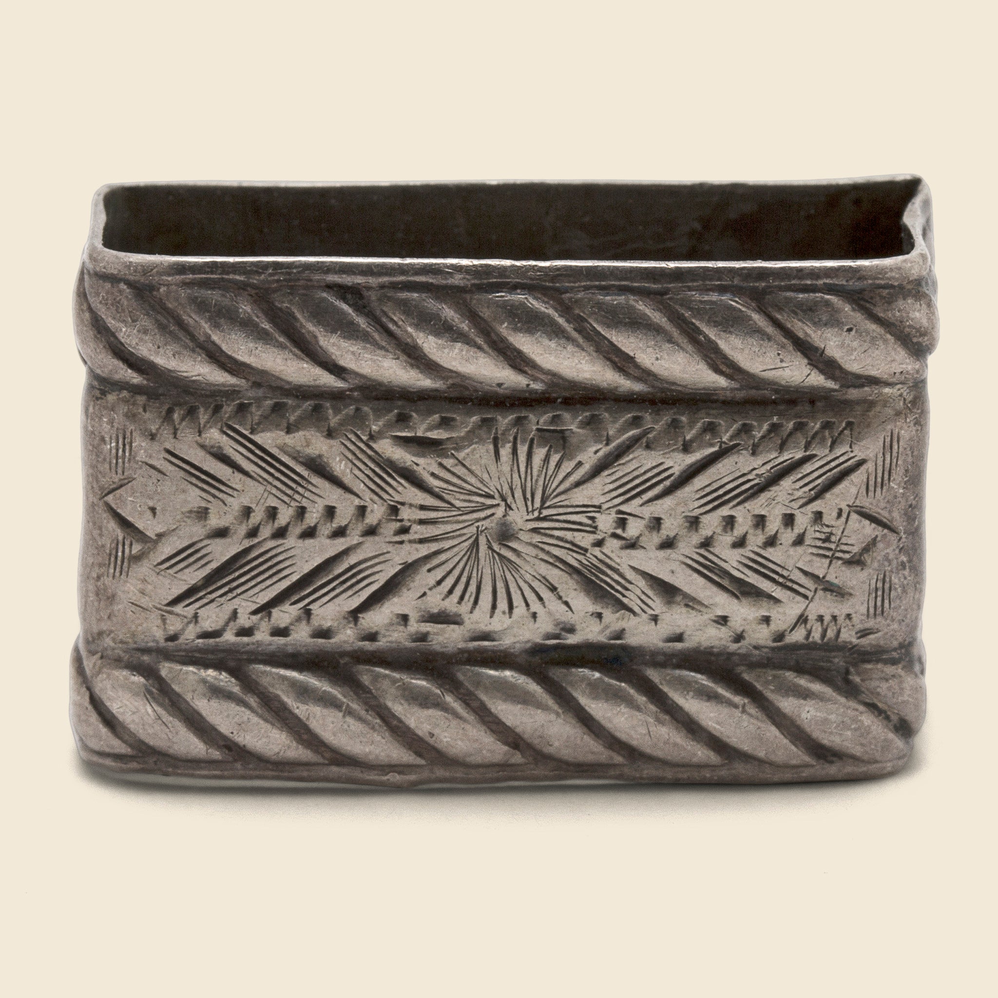 Carved Bandana Slide - Sterling Silver - Vintage - STAG Provisions - One & Done - Accessories & Jewelry