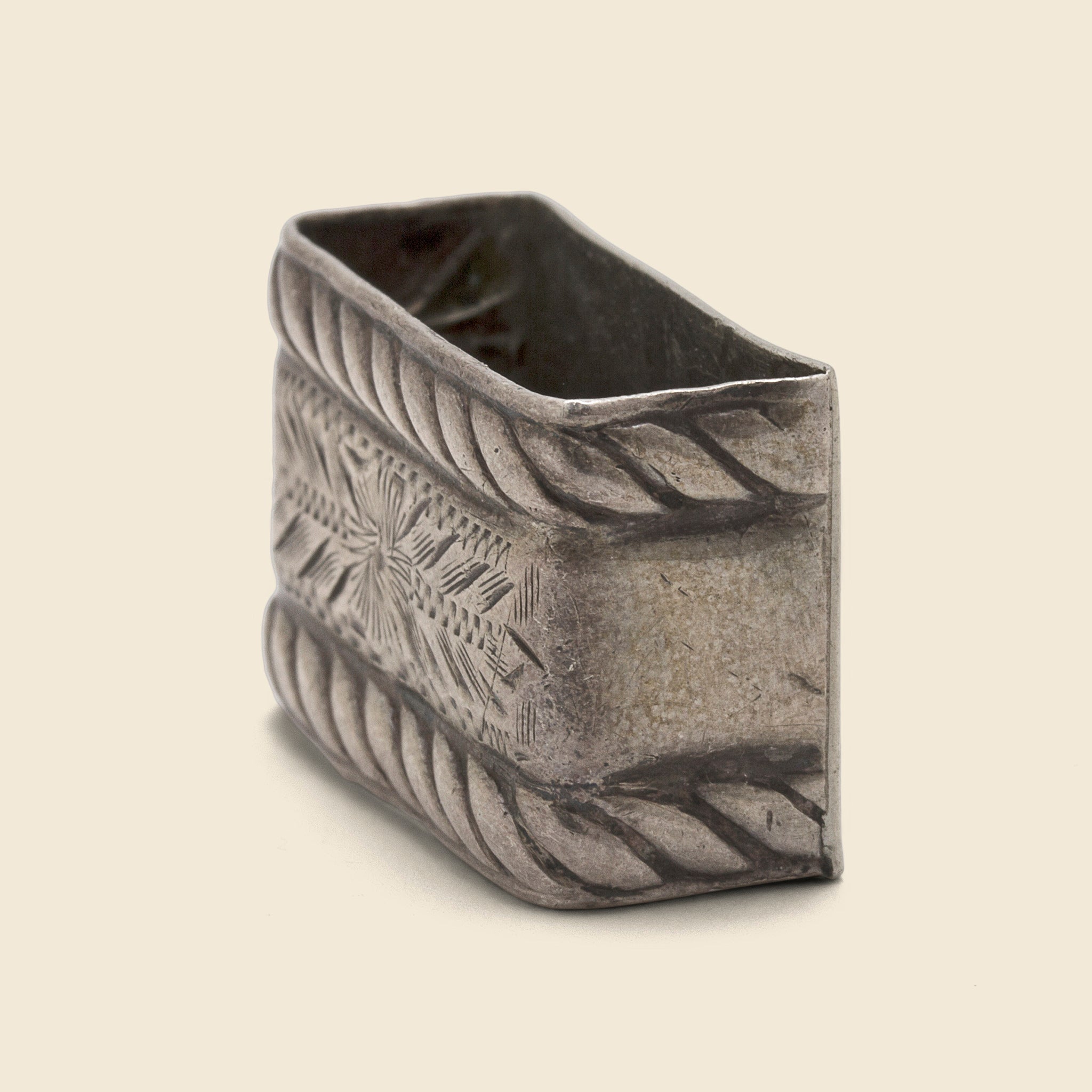 Carved Bandana Slide - Sterling Silver - Vintage - STAG Provisions - One & Done - Accessories & Jewelry
