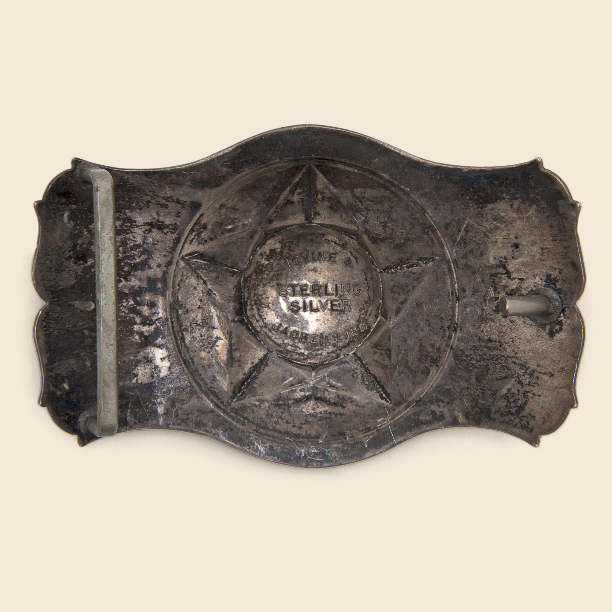 Horse in Star Belt Buckle - Silver - Vintage - STAG Provisions - One & Done - Accessories & Jewelry