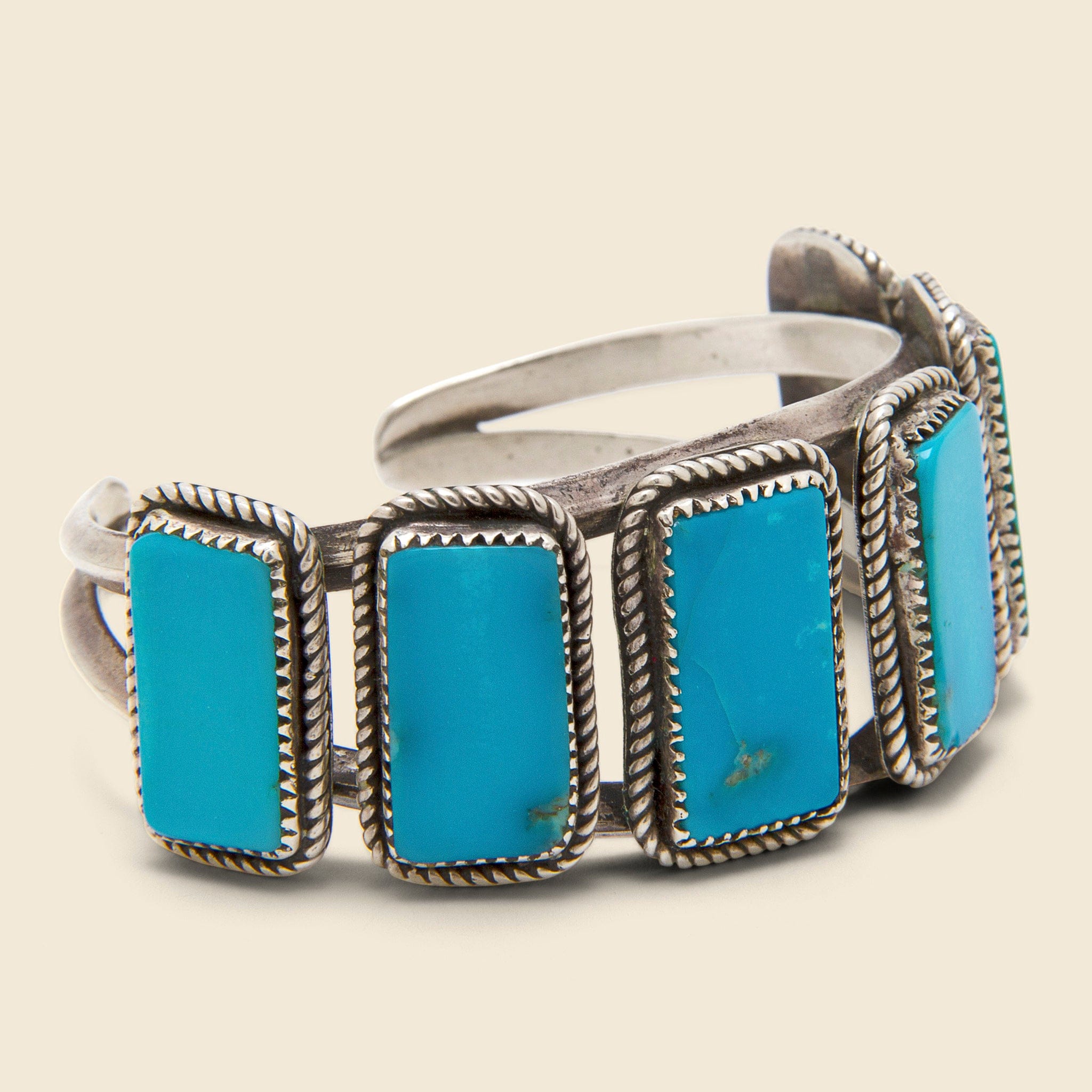 
                          Six Stone Turquoise Cuff - Silver - Vintage - STAG Provisions - W - One &amp; Done - Accessories &amp; Jewelry
                        