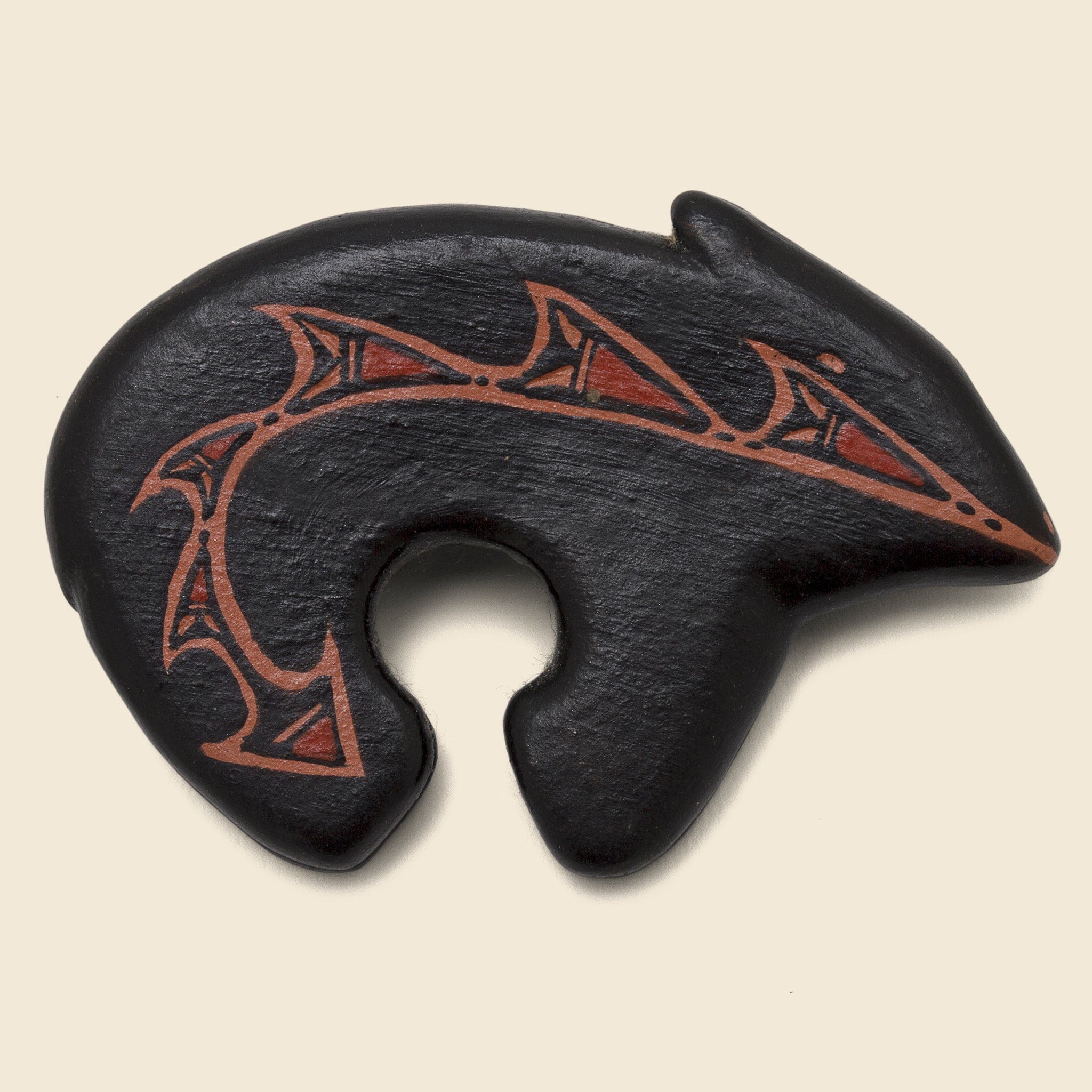 Wooden Bear Fetish Pin - Vintage - STAG Provisions - One & Done - Accessories & Jewelry