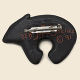 Wooden Bear Fetish Pin - Vintage - STAG Provisions - One & Done - Accessories & Jewelry