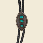Three Stone Turquoise Bolo Tie - Silver - Vintage - STAG Provisions - One & Done - Accessories & Jewelry