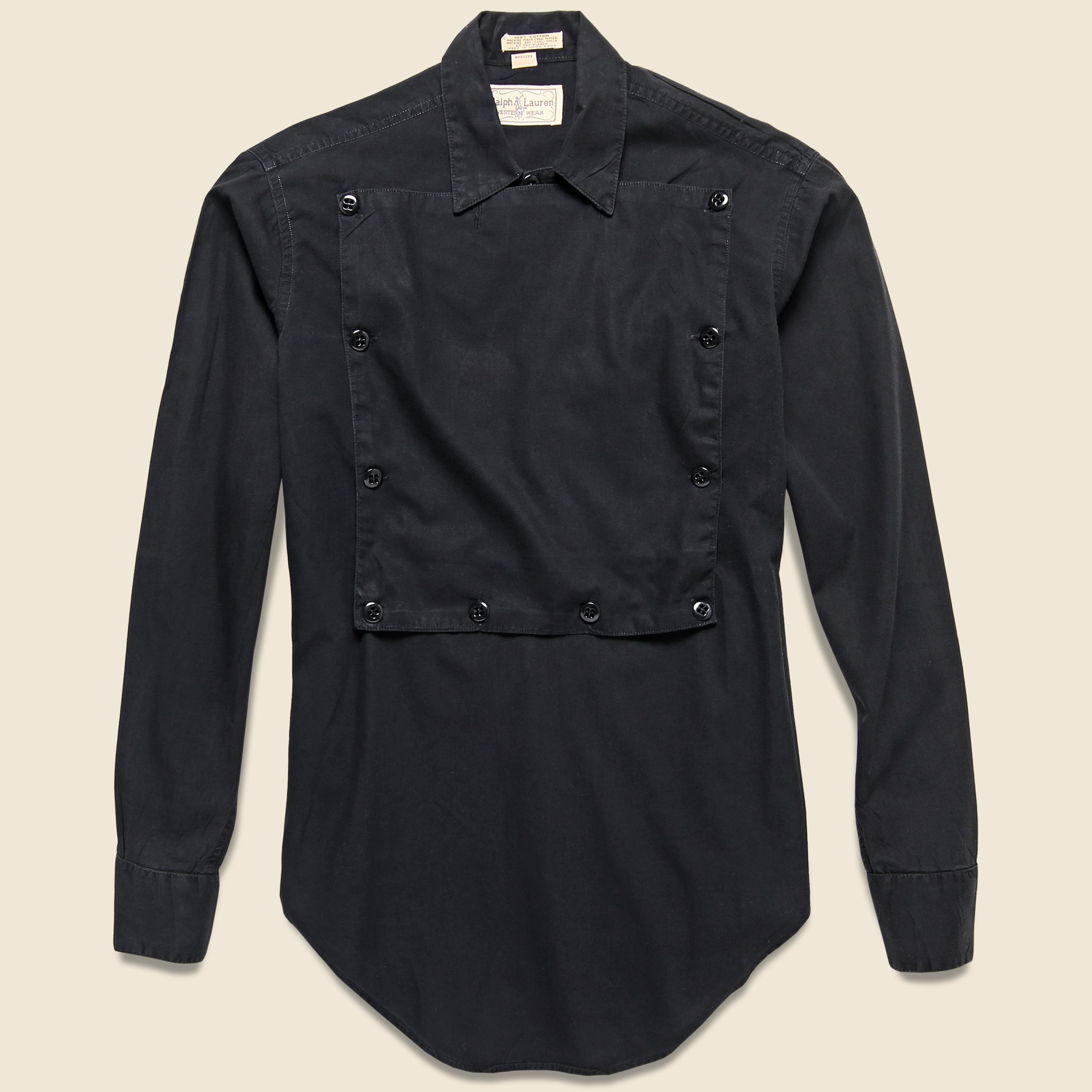 Ralph Lauren Western Wear Cavalry Shirt - Black - Vintage - STAG Provisions - One & Done - Apparel