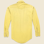 Western Shirt with Embroidered Black Roses - Yellow - Vintage - STAG Provisions - One & Done - Apparel