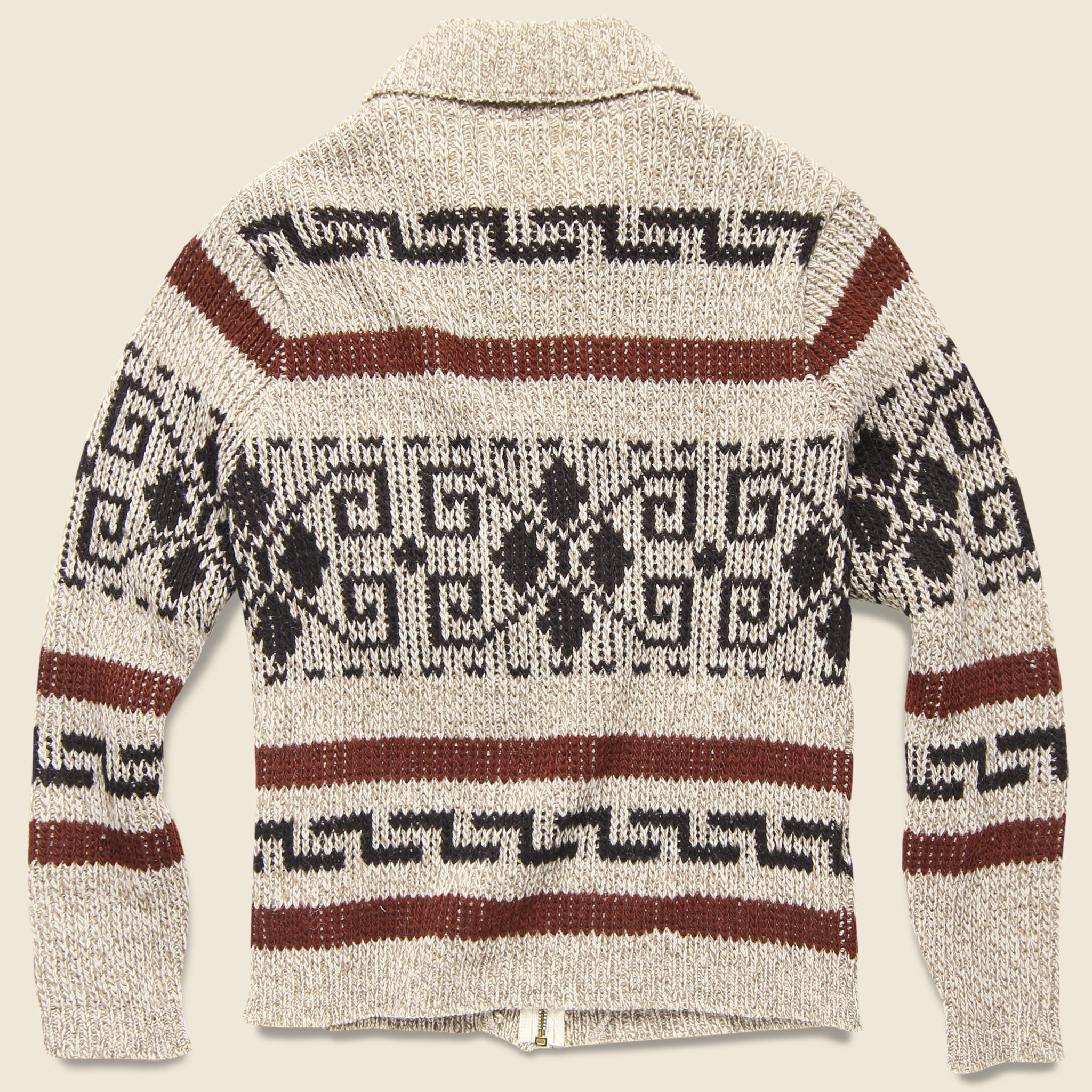 
                          Pendleton Zip Up Sweater - Cream - Vintage - STAG Provisions - One &amp; Done - Apparel
                        