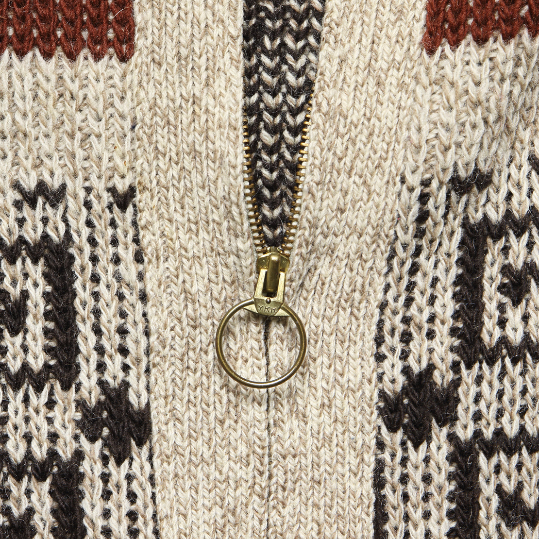 Pendleton Zip Up Sweater - Cream - Vintage - STAG Provisions - One & Done - Apparel