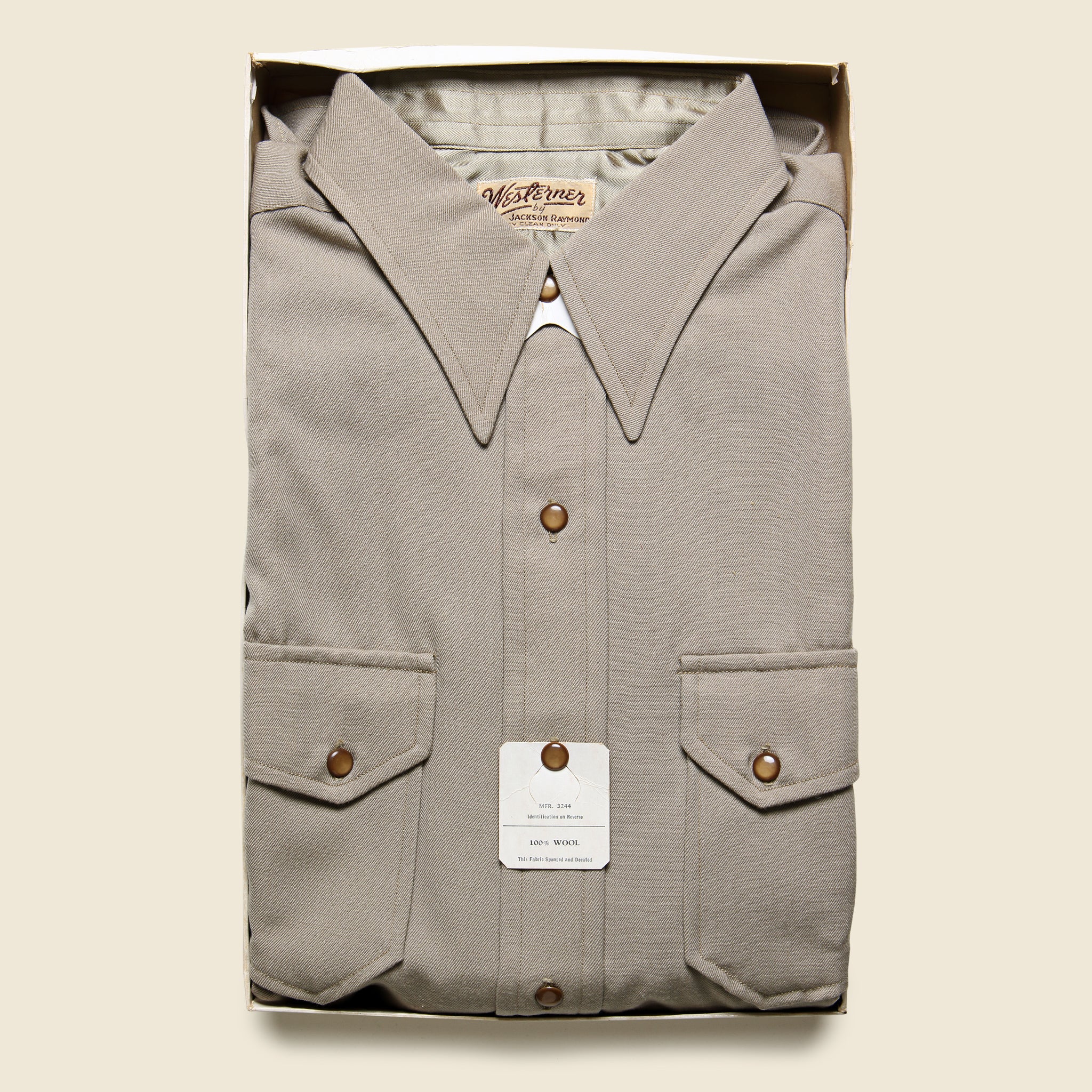 
                          Deadstock Western Shirt - Grey - Vintage - STAG Provisions - One &amp; Done - Apparel
                        