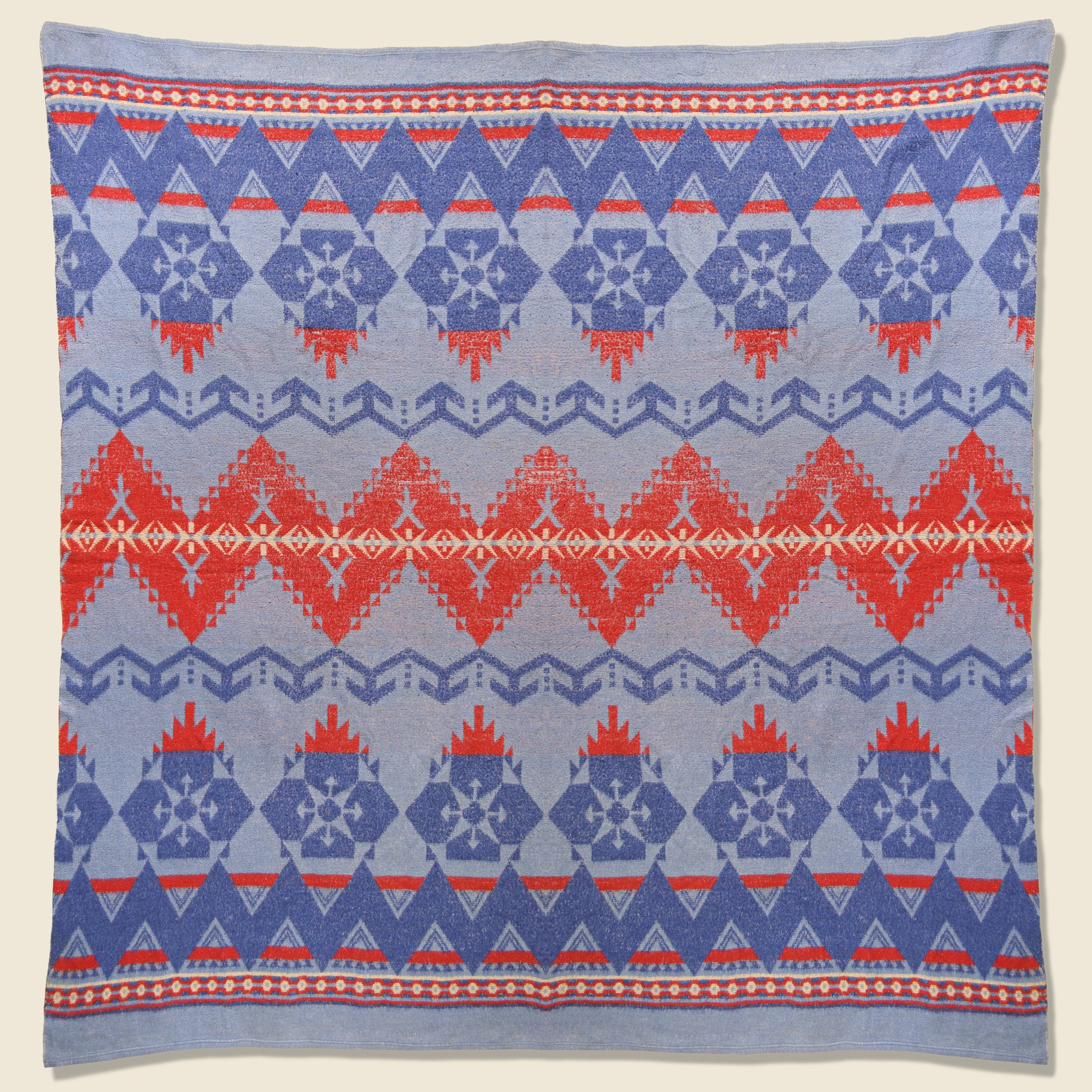 
                          Flannel Camp Blanket - Blue/Red - Vintage - STAG Provisions - One &amp; Done - Blankets &amp; Textiles
                        