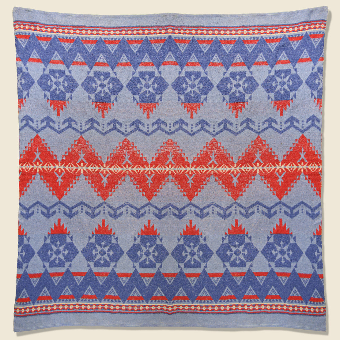 Flannel Camp Blanket - Blue/Red - Vintage - STAG Provisions - One & Done - Blankets & Textiles