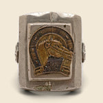 Silver & Brass Horse Biker Ring - Vintage - STAG Provisions - One & Done - Accessories & Jewelry