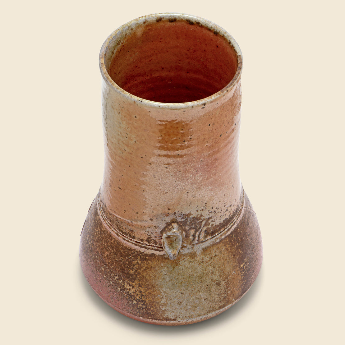 Neutral Glazed Studio Pottery Vase - Vintage - STAG Provisions - One & Done - Art