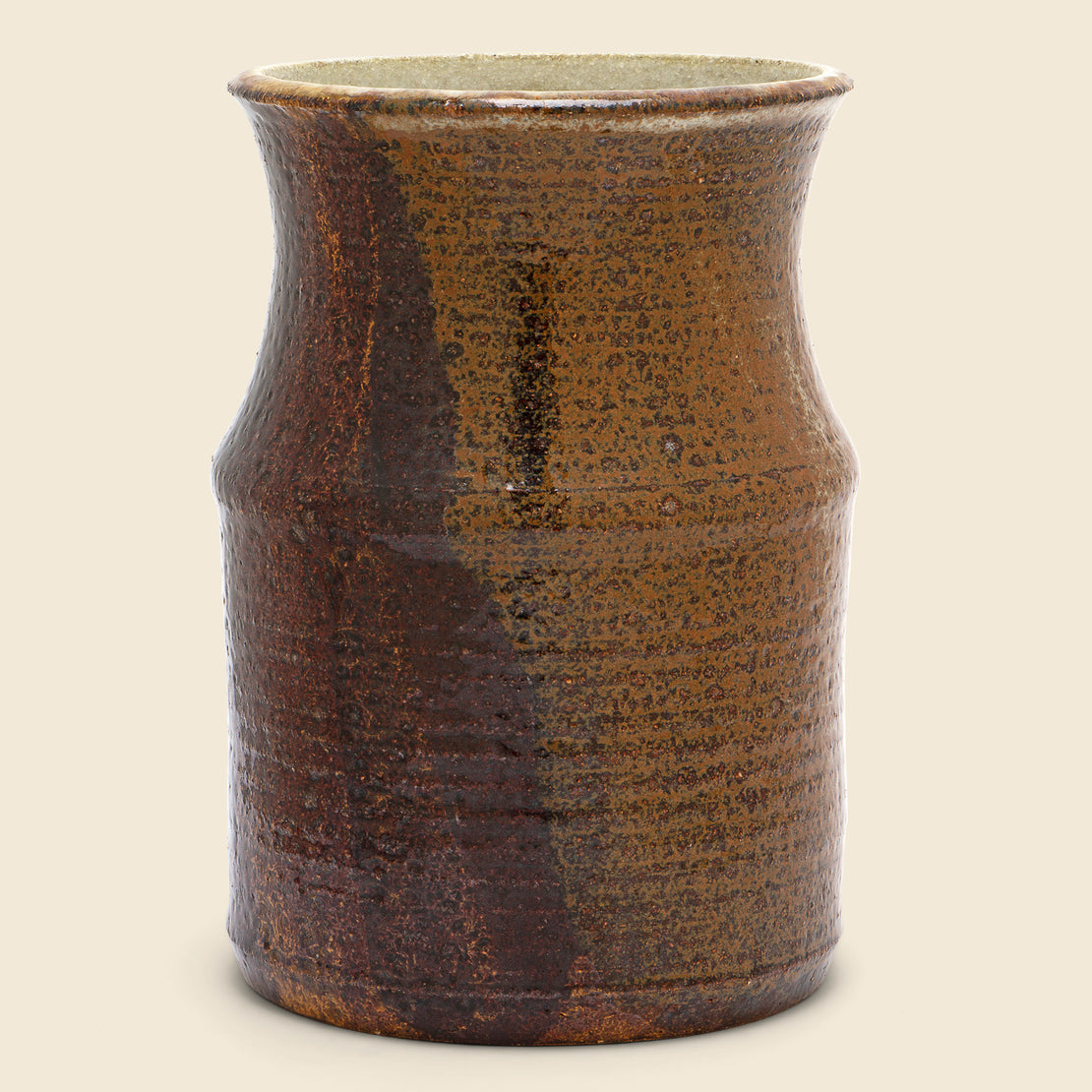 Vintage Glazed Clay Studio Pottery Vase