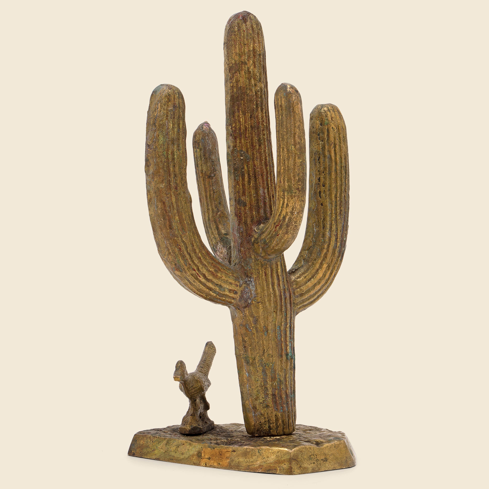 
                          Brass Cactus &amp; Roadrunner - Vintage - STAG Provisions - One &amp; Done - Art
                        