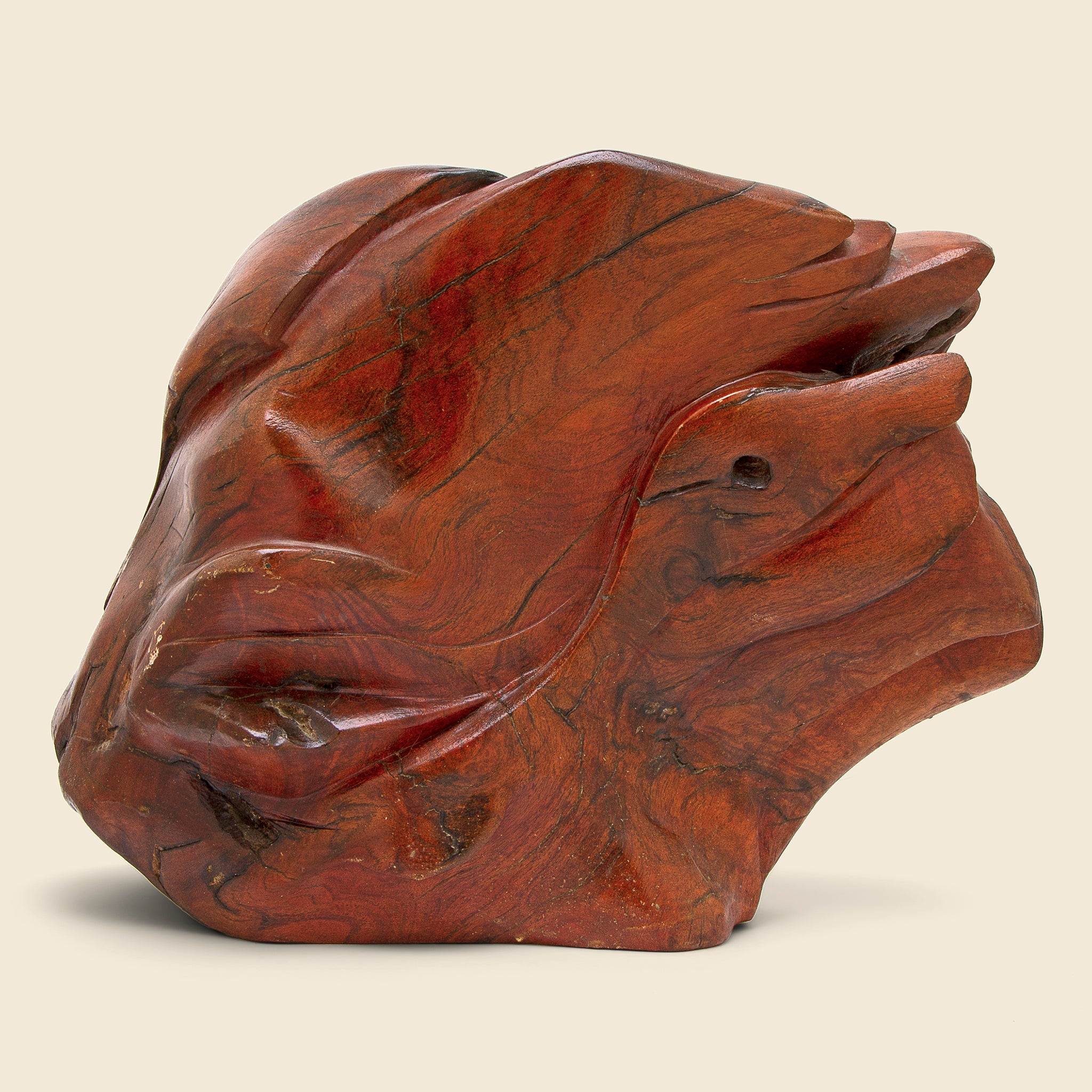 1970's Wooden Sculpture - Vintage - STAG Provisions - One & Done - Art