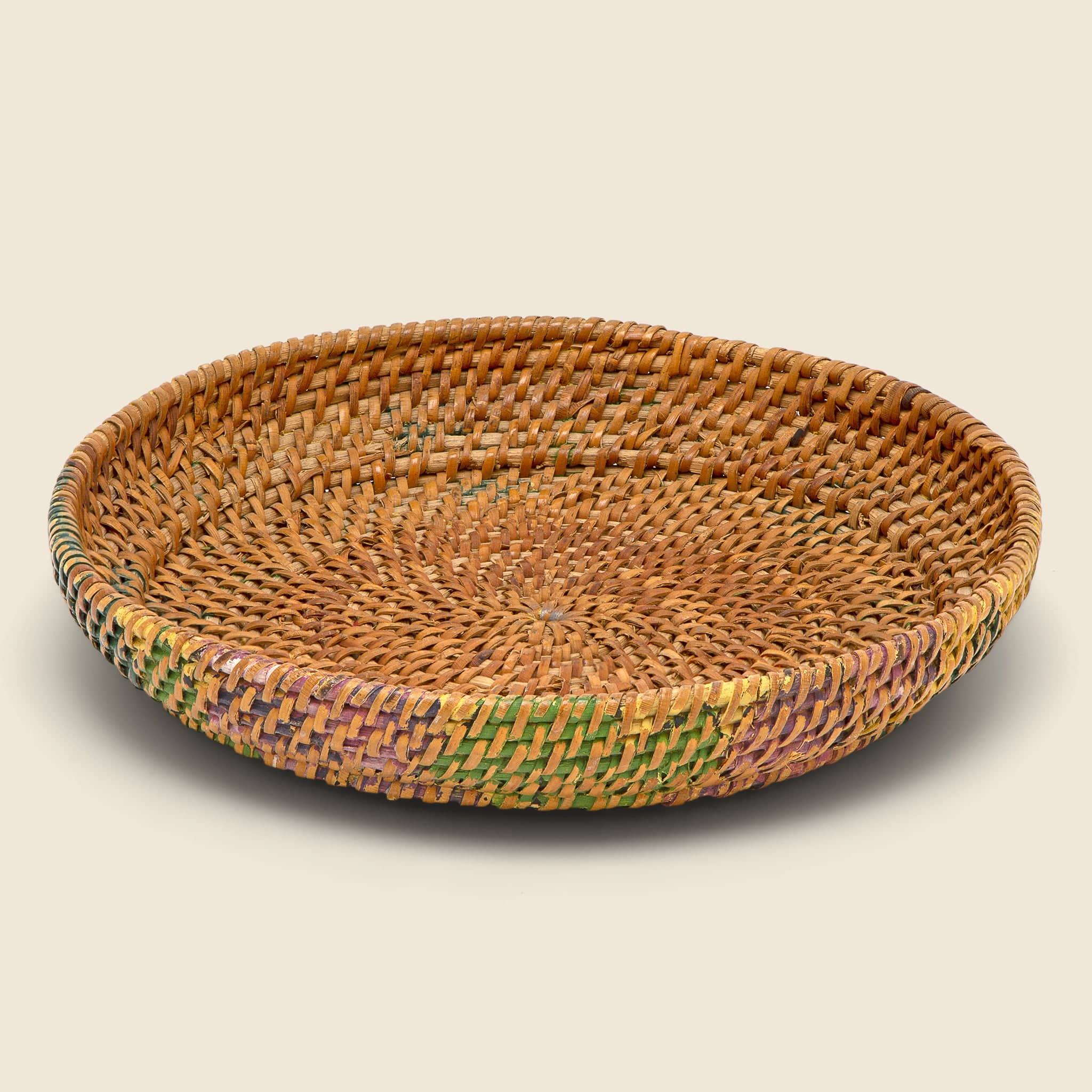 Shallow Painted Basket - Vintage - STAG Provisions - One & Done - Art