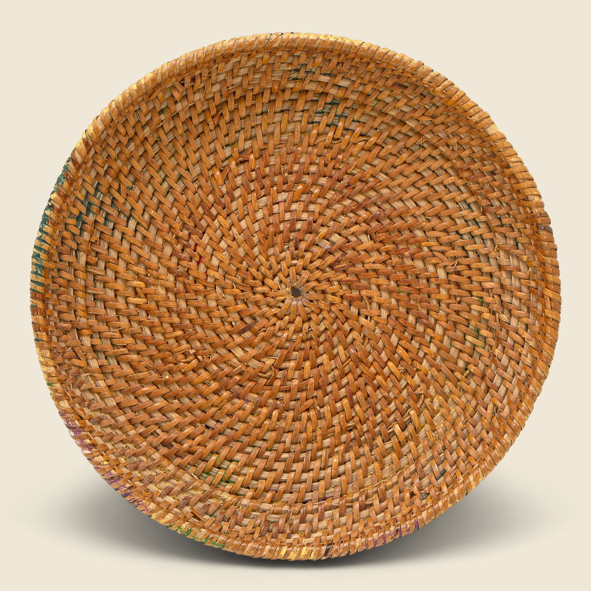 Shallow Painted Basket - Vintage - STAG Provisions - One & Done - Art