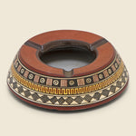 Clay Ashtray with Incan Design - Vintage - STAG Provisions - One & Done - Barware & Smoking