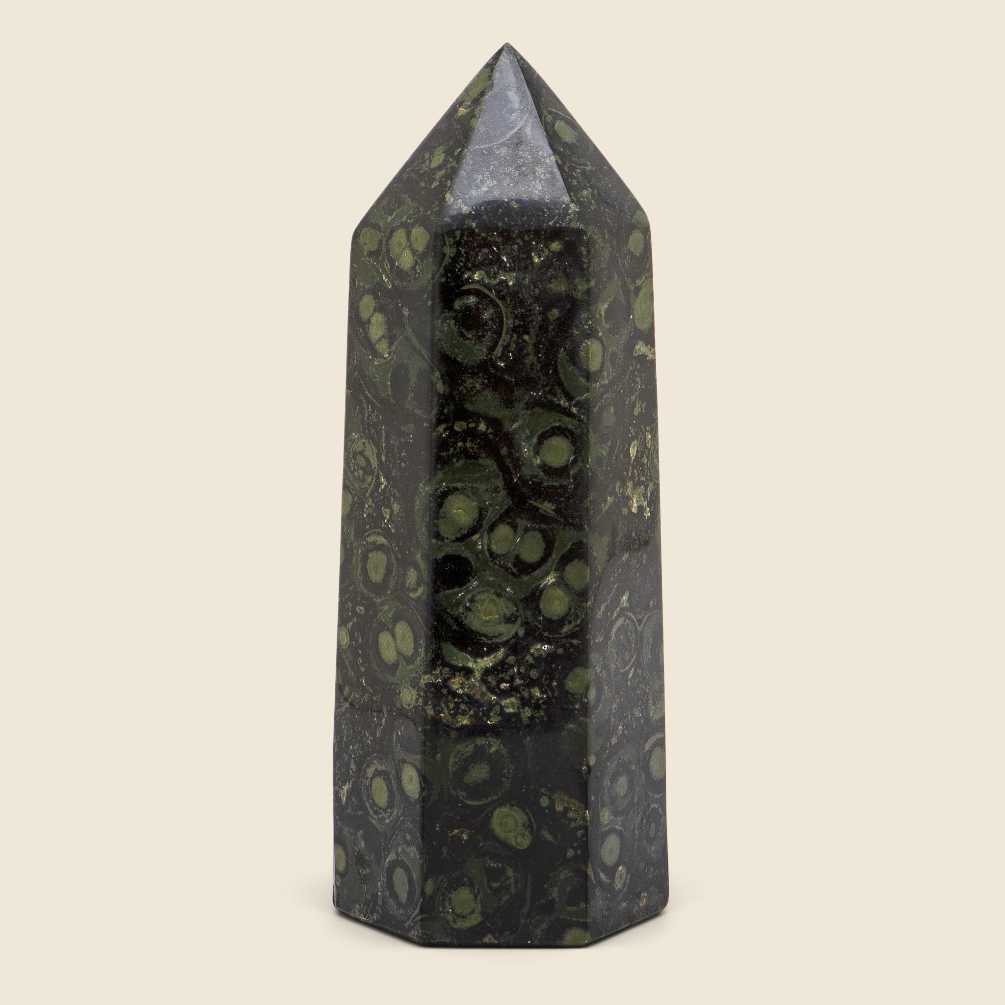 
                          Vintage Kambaba Jasper Stone Obelisk
                        