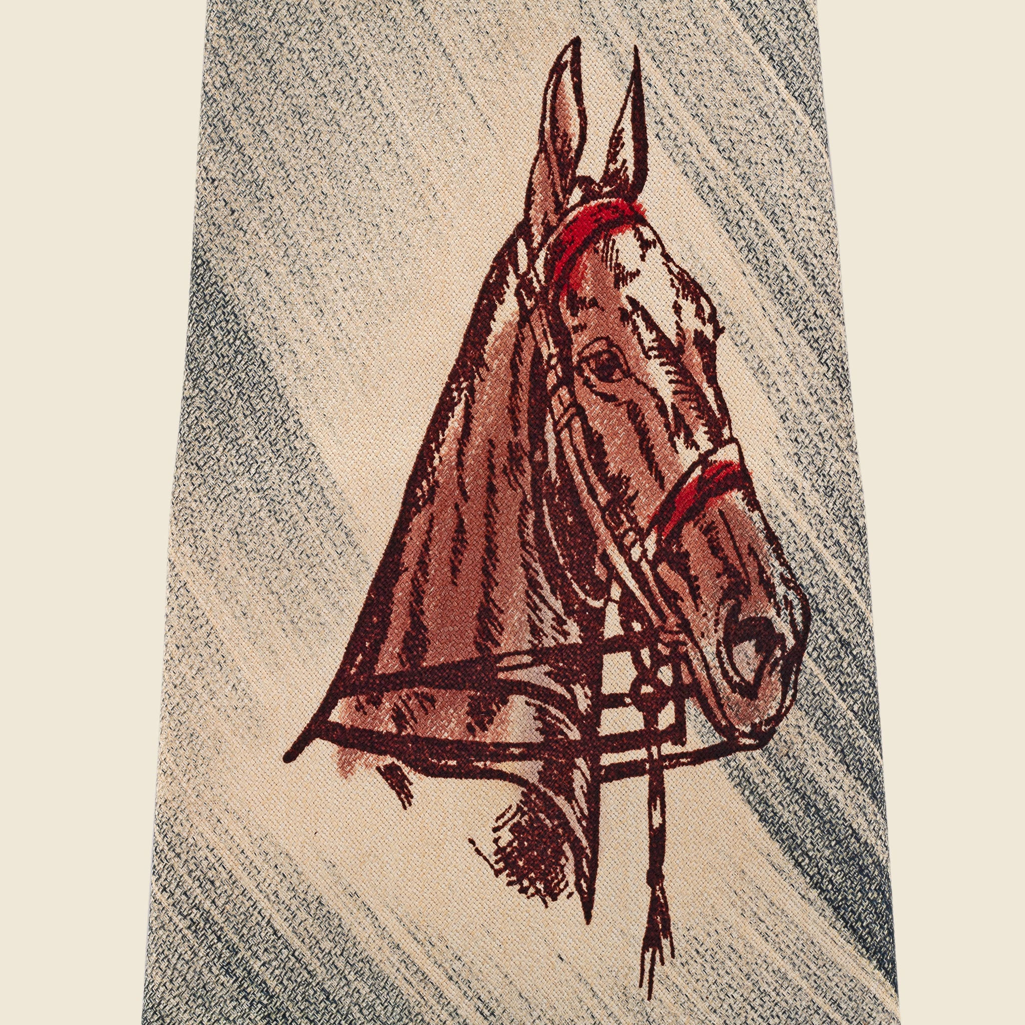 Hand-painted Horse Tie - Vintage - STAG Provisions - One & Done - Miscellaneous