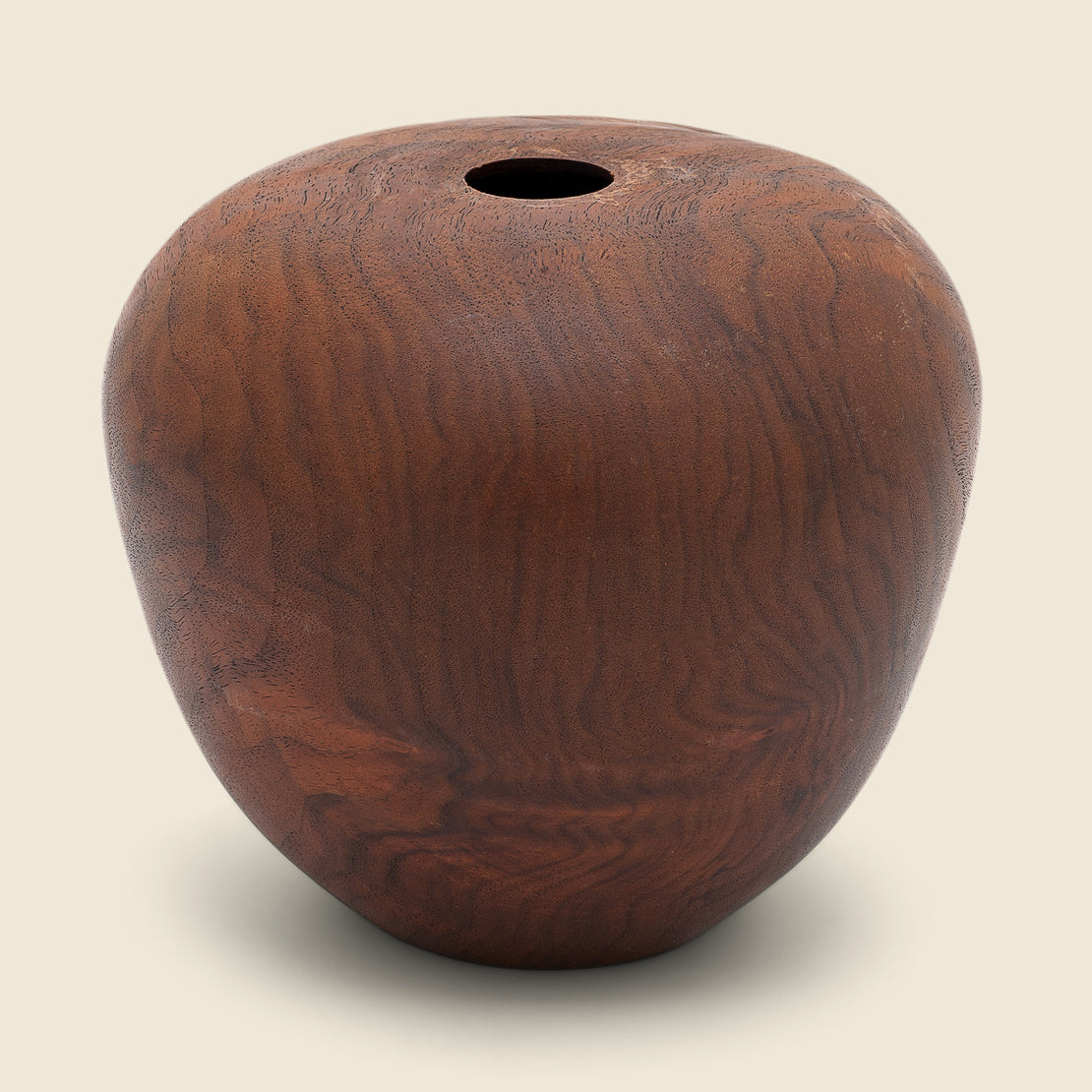 Vintage Hand-turned Walnut Vase