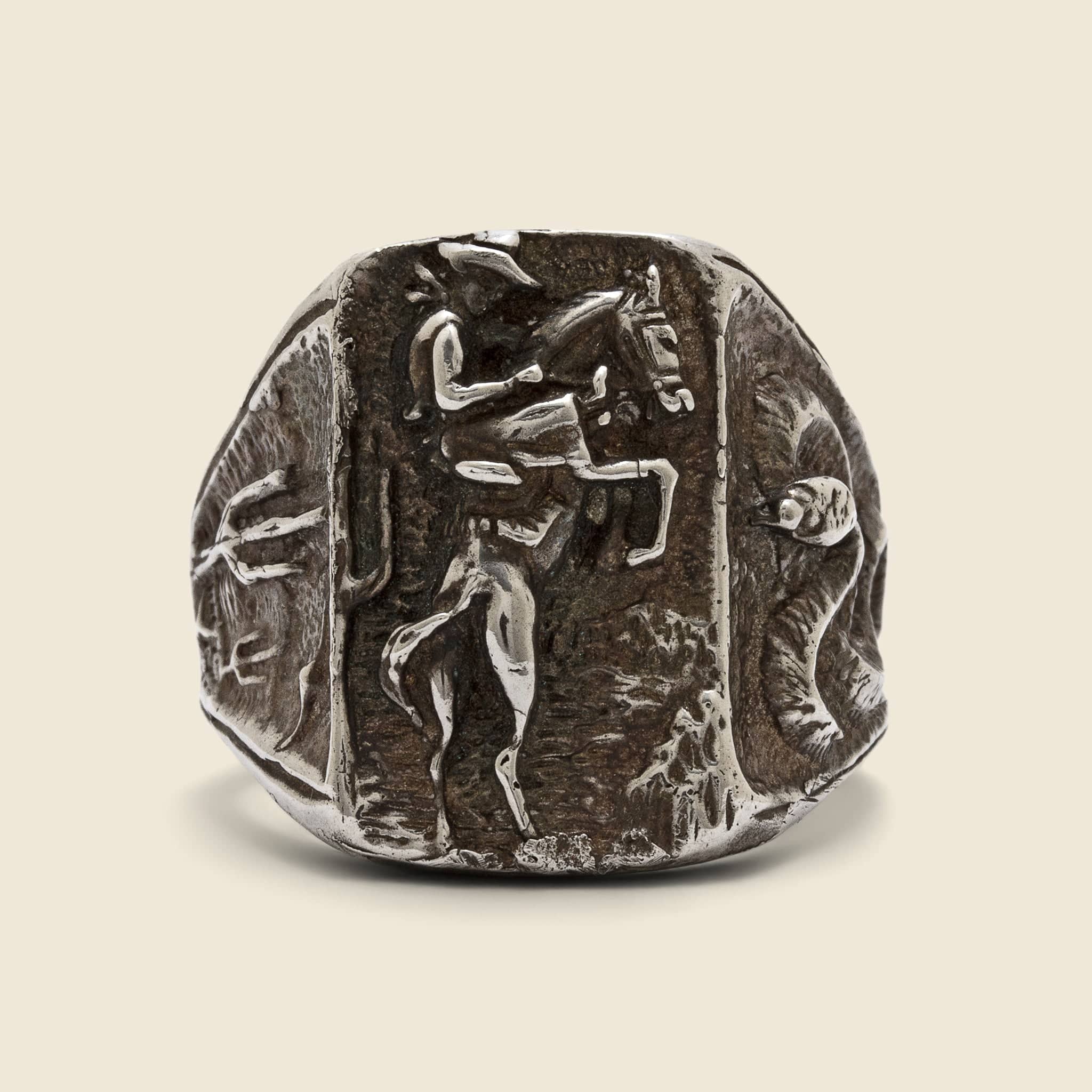 Silver Bucking Bronco Ring - Vintage - STAG Provisions - One & Done - Accessories & Jewelry