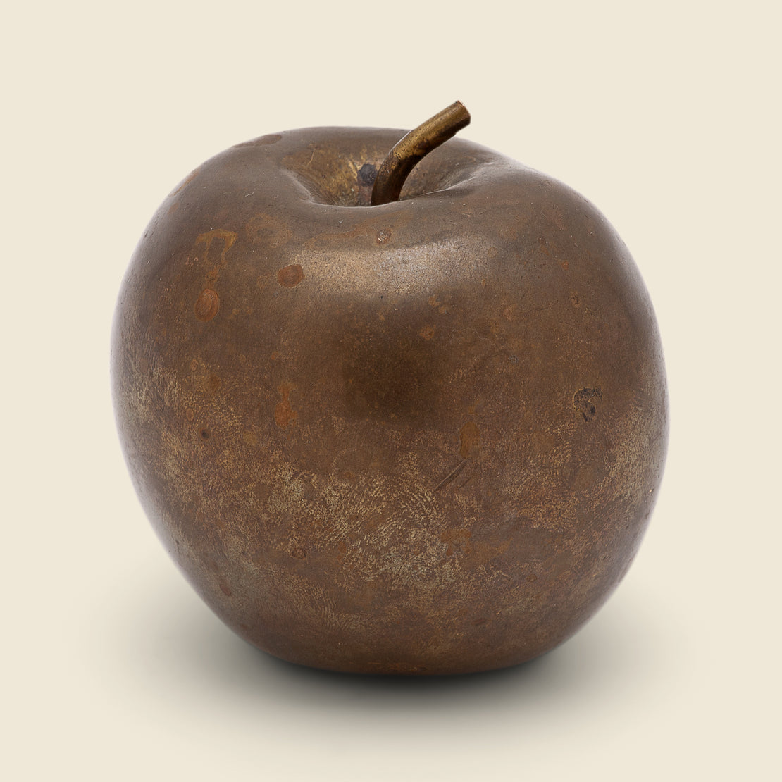 Vintage Solid Brass Apple