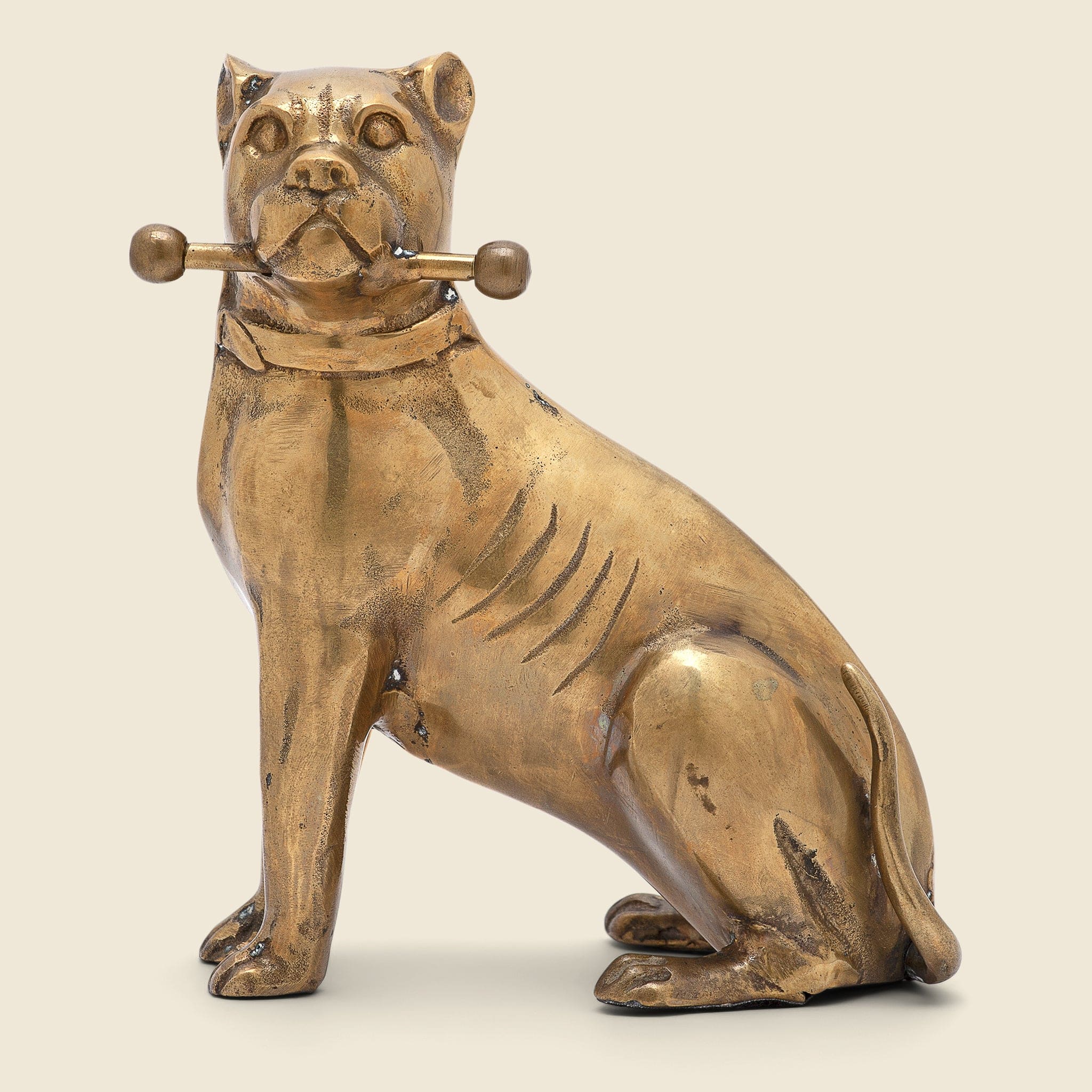 Solid Brass Bulldog - Vintage - STAG Provisions - One & Done - Miscellaneous