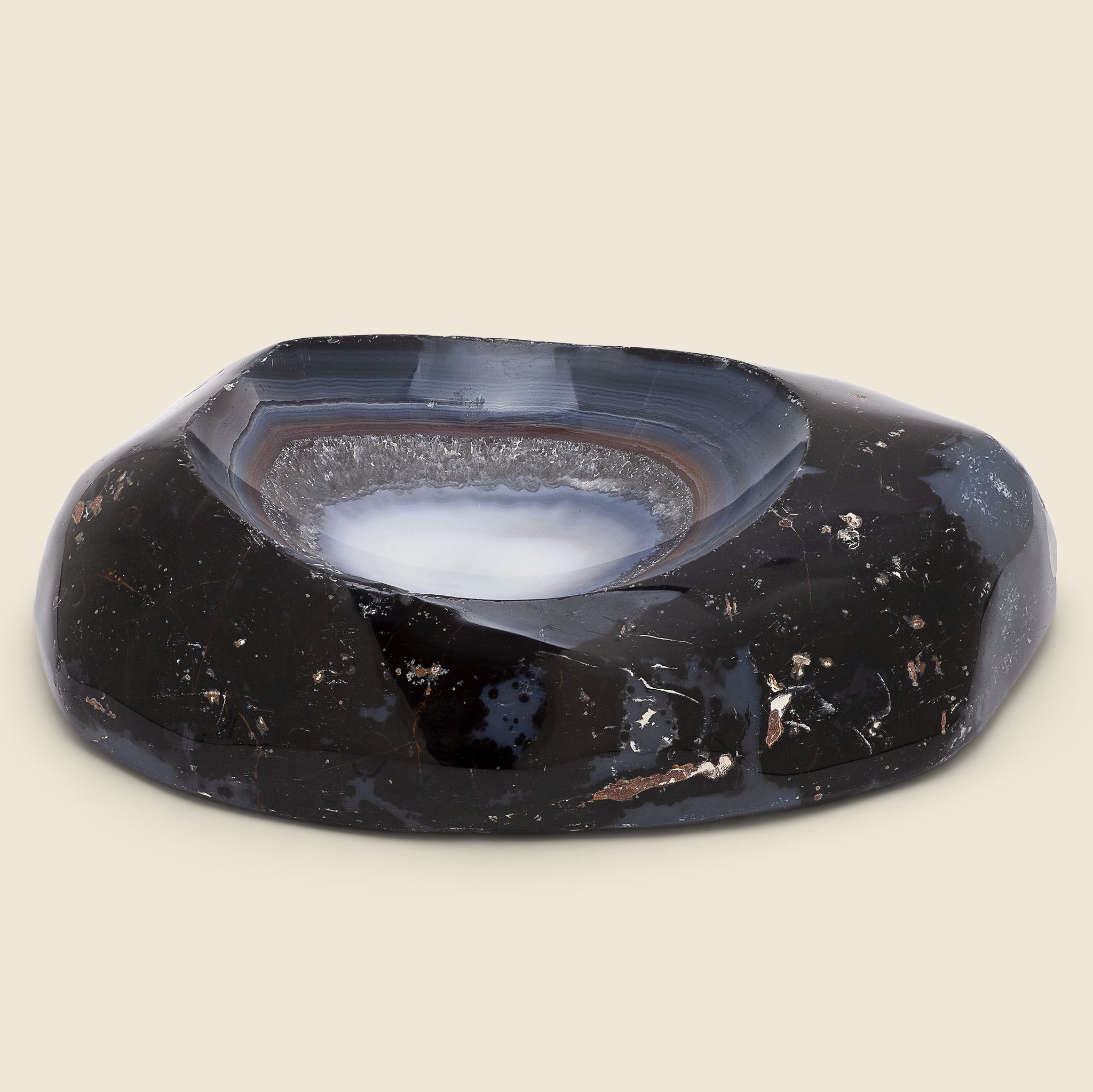 Polished Agate Bowl #4 - Vintage - STAG Provisions - One & Done - Miscellaneous