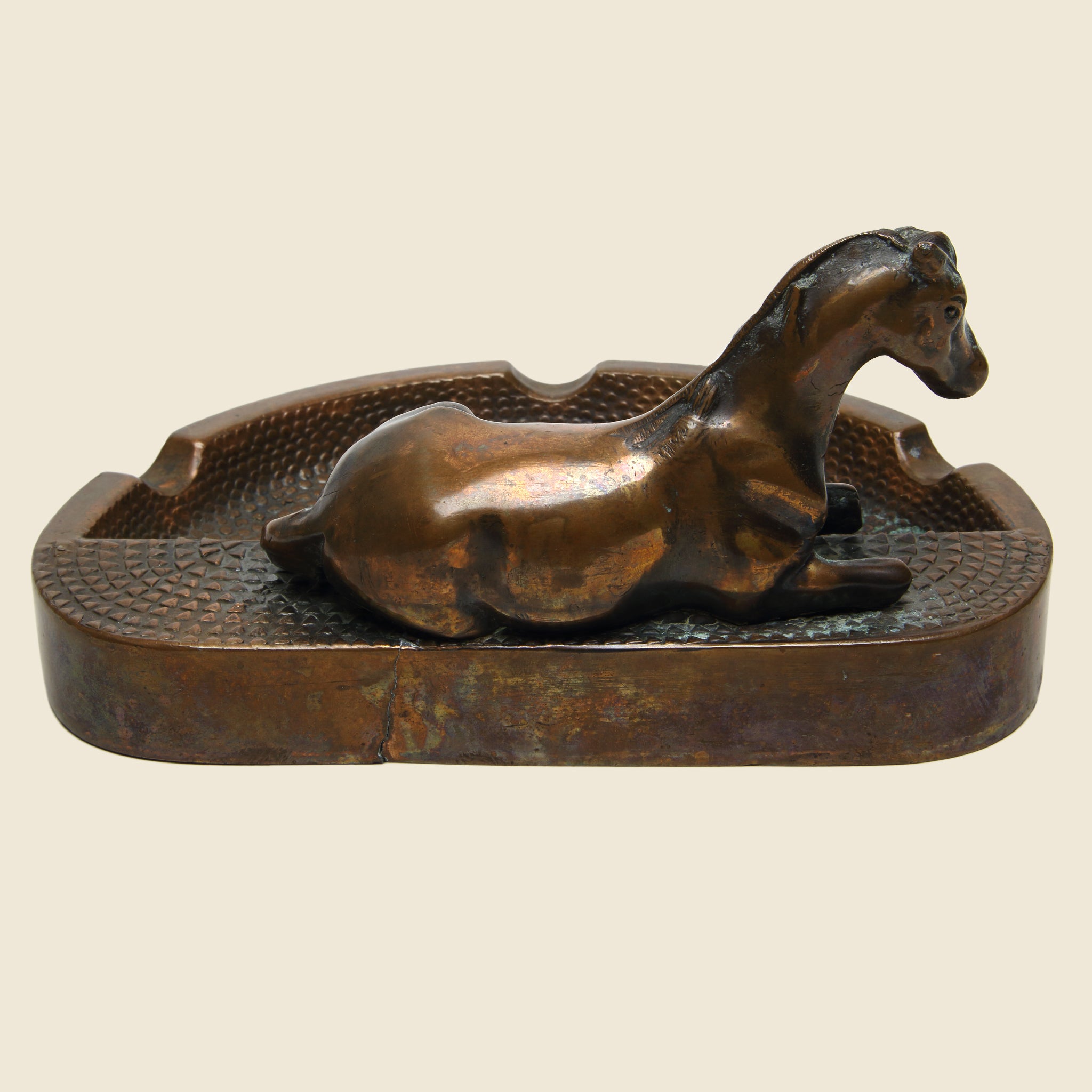 
                          Copper Reclining Horse Ashtray - Vintage - STAG Provisions - One &amp; Done - Barware &amp; Smoking
                        