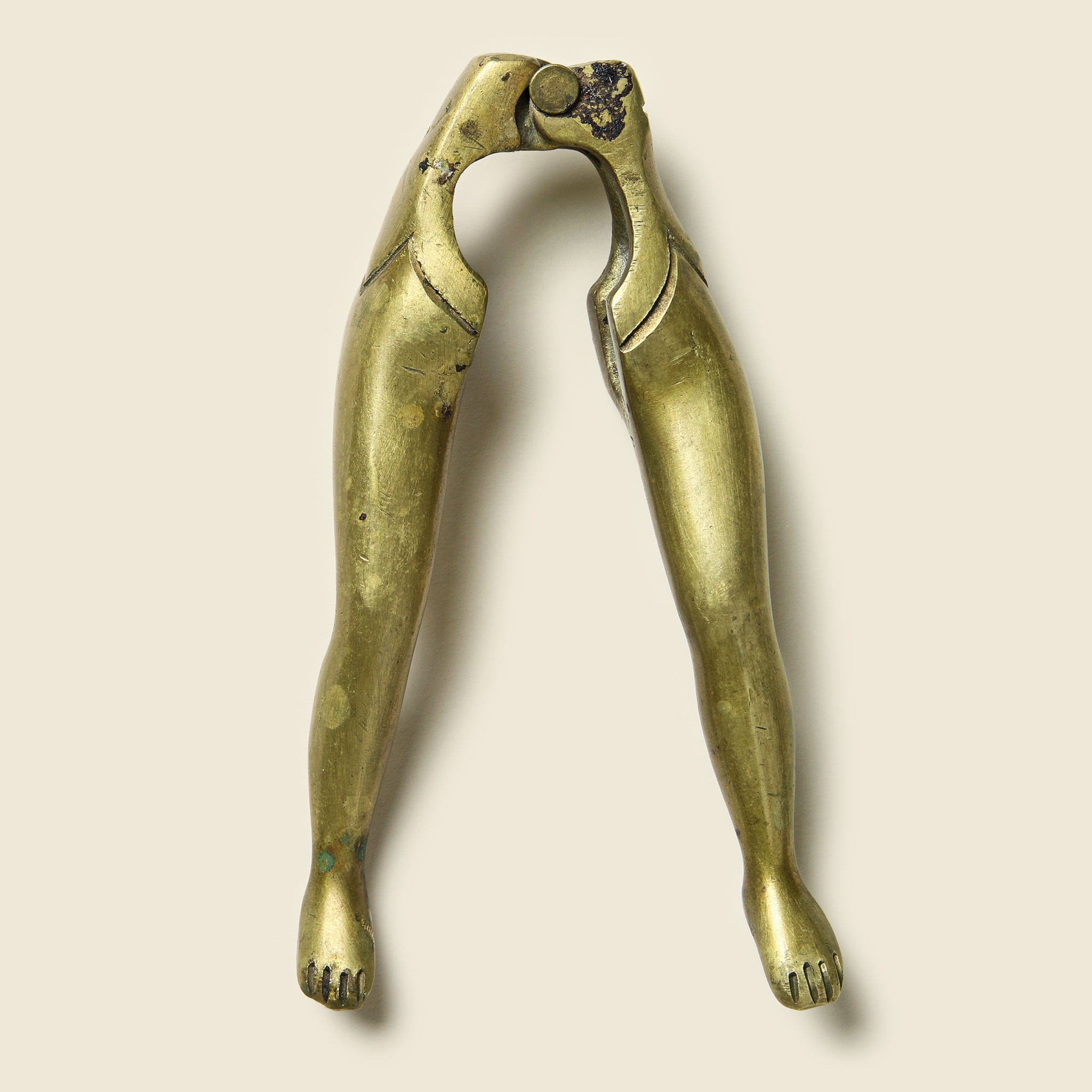 1960s Solid Brass Legs Nutcracker - Vintage - STAG Provisions - One & Done - Barware & Smoking