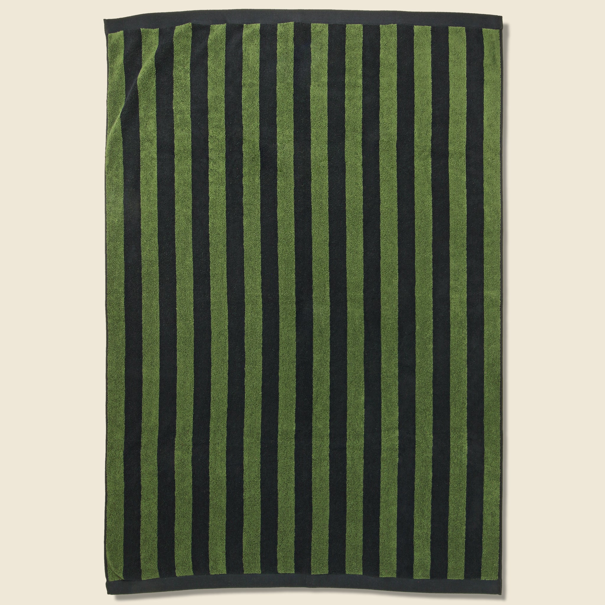 Green Stripe Towel - Green/Black - OAS - STAG Provisions - Gift - Towel