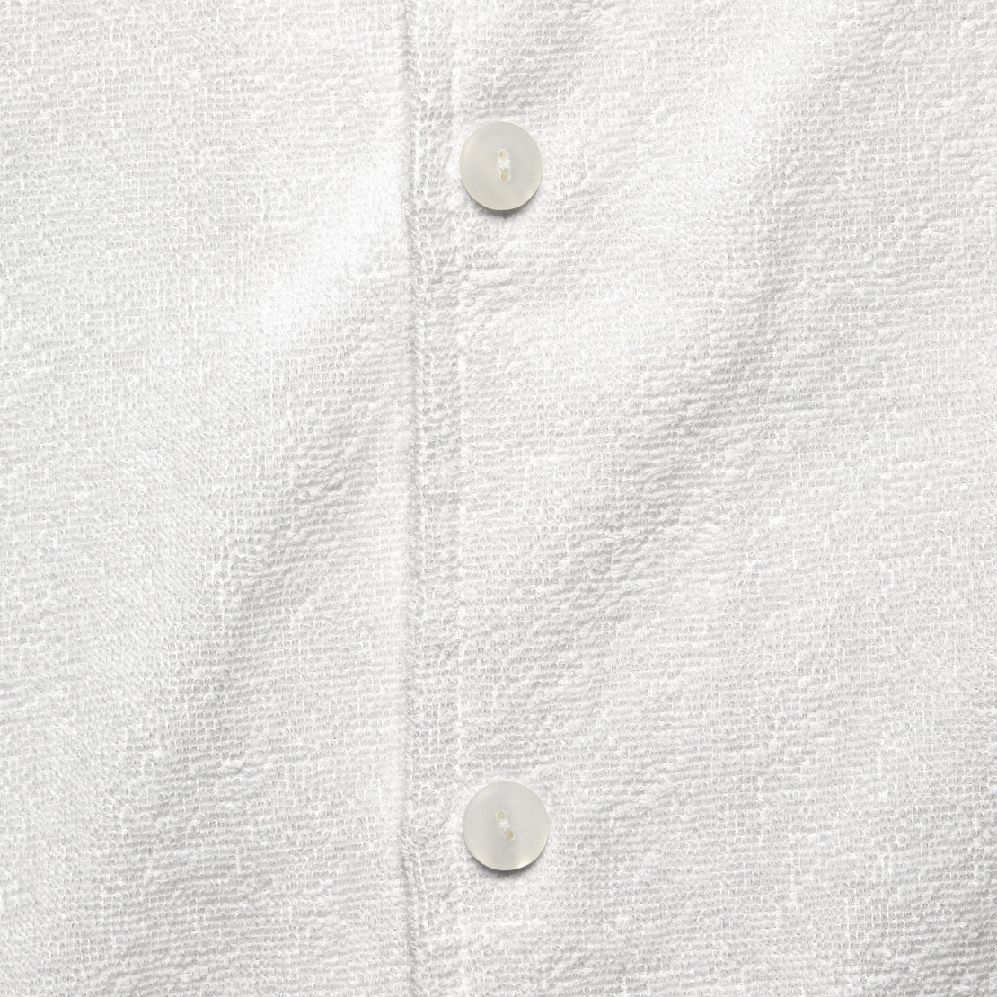 Solid Terry Shirt - White