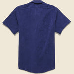 Solid Terry Shirt - Navy - OAS - STAG Provisions - Tops - S/S Woven - Solid
